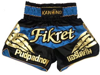 Kanong Custom Skyblue Muay Thai Shorts : KNSCUST-1198
